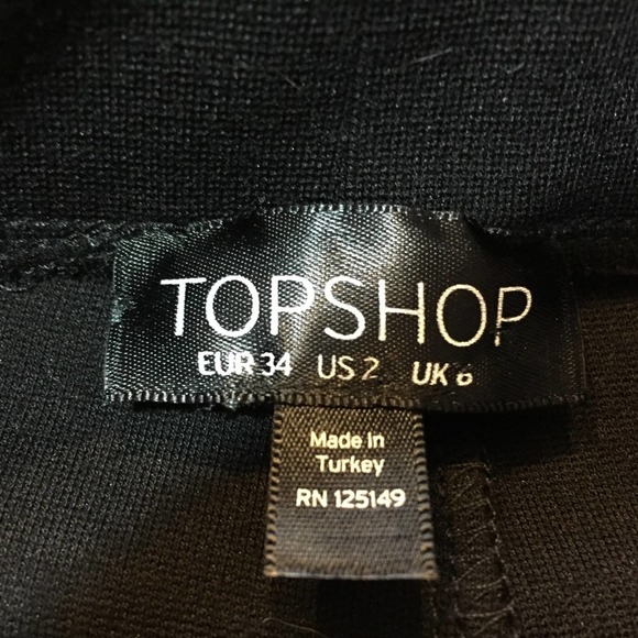 Topshop Black Lace-Up Leggings - Picture 13 of 13